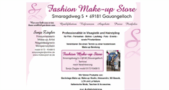 Desktop Screenshot of makeupart-ist.de