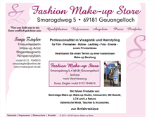 Tablet Screenshot of makeupart-ist.de